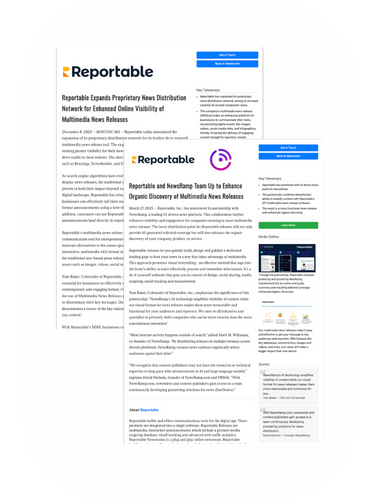 Newsroom and Releases